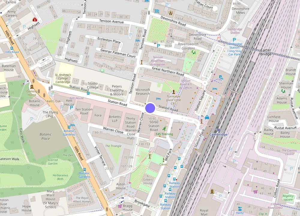 Map: Clayton Hotel Cambridge